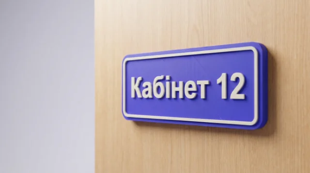Табличка на двері — приклад 3D-моделі для друку